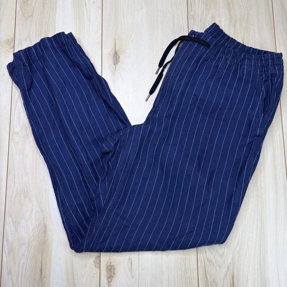 Polo Ralph Lauren Linen Pinstripe Prepster Classic Fit Twill Pants Mens Large